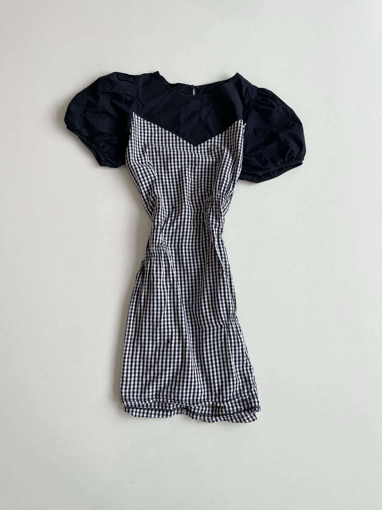 Gingham Dress-Bust 40