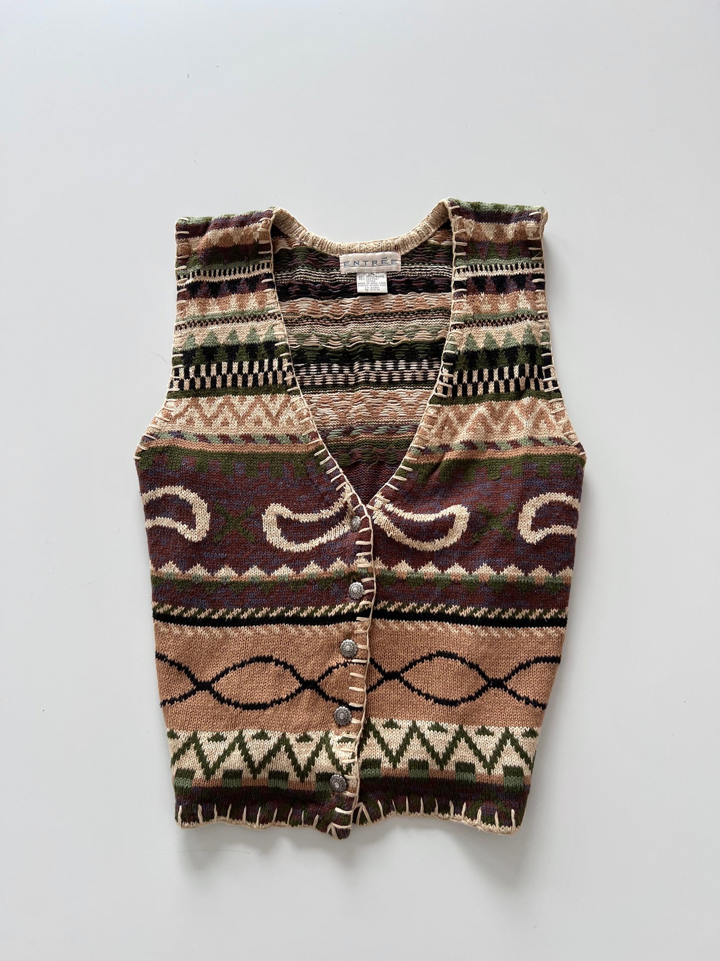 Entree Embroidered Sweater-Bust 46