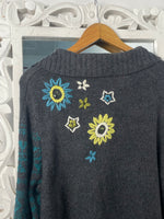 Load image into Gallery viewer, Christopher&amp;banks Embroidered Sweater-Bust 40
