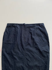 MIDNIGHT BLUE DENIM SKIRT - WAIST 32
