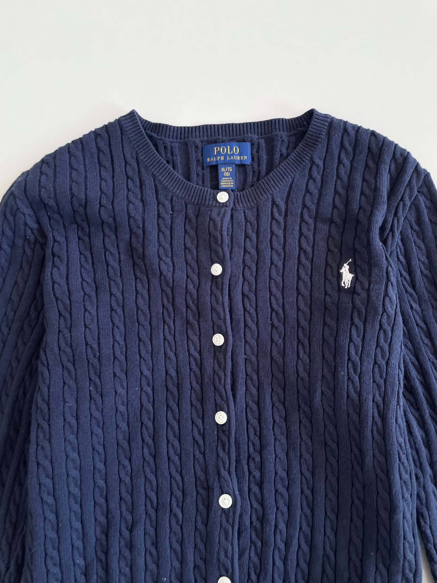 Ralph Lauren 100% Cotton Vintage Cardigan-Bust 38