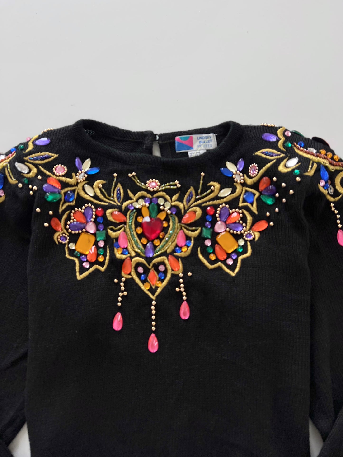 Lindsey Blake Embroidered Sweater-Bust 40