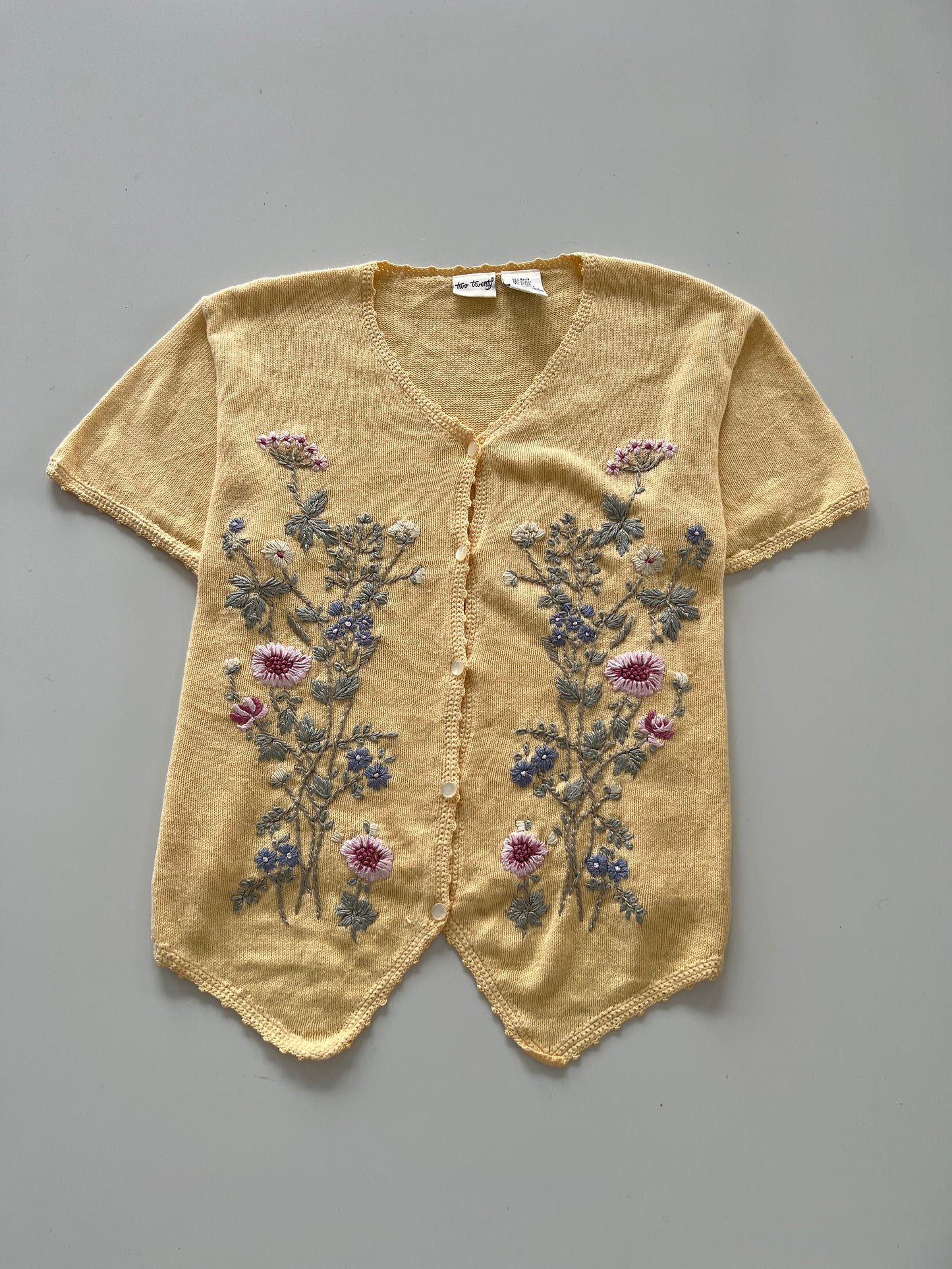Two Twenty Embroidered Sweater-Bust 48