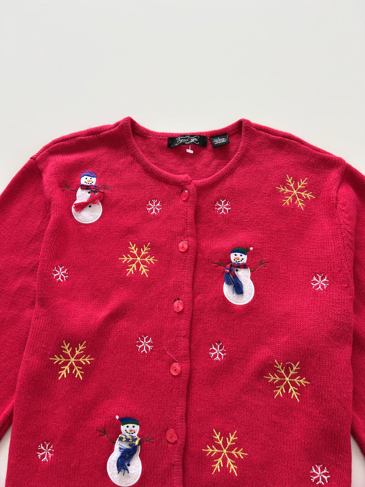 Crystal Kobe Embroidered Christmas Cardigan Sweater-Bust 48