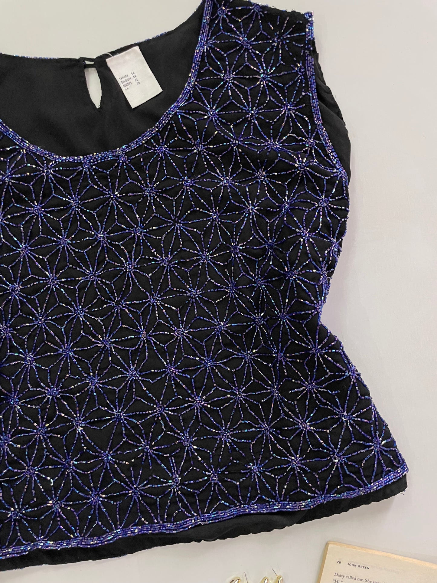 Hand Embroidered Vintage Top-Bust 52