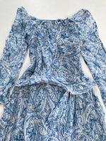 Load image into Gallery viewer, Eyelet Embroidered Chiffon Dress-Bust 34
