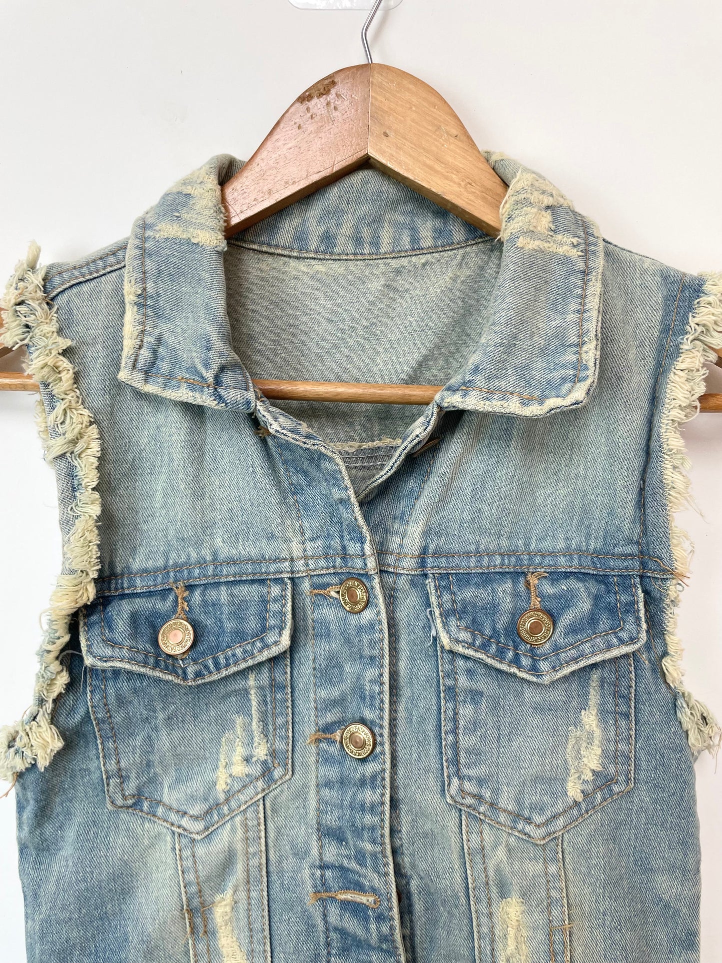 Denim Vest-Bust 28