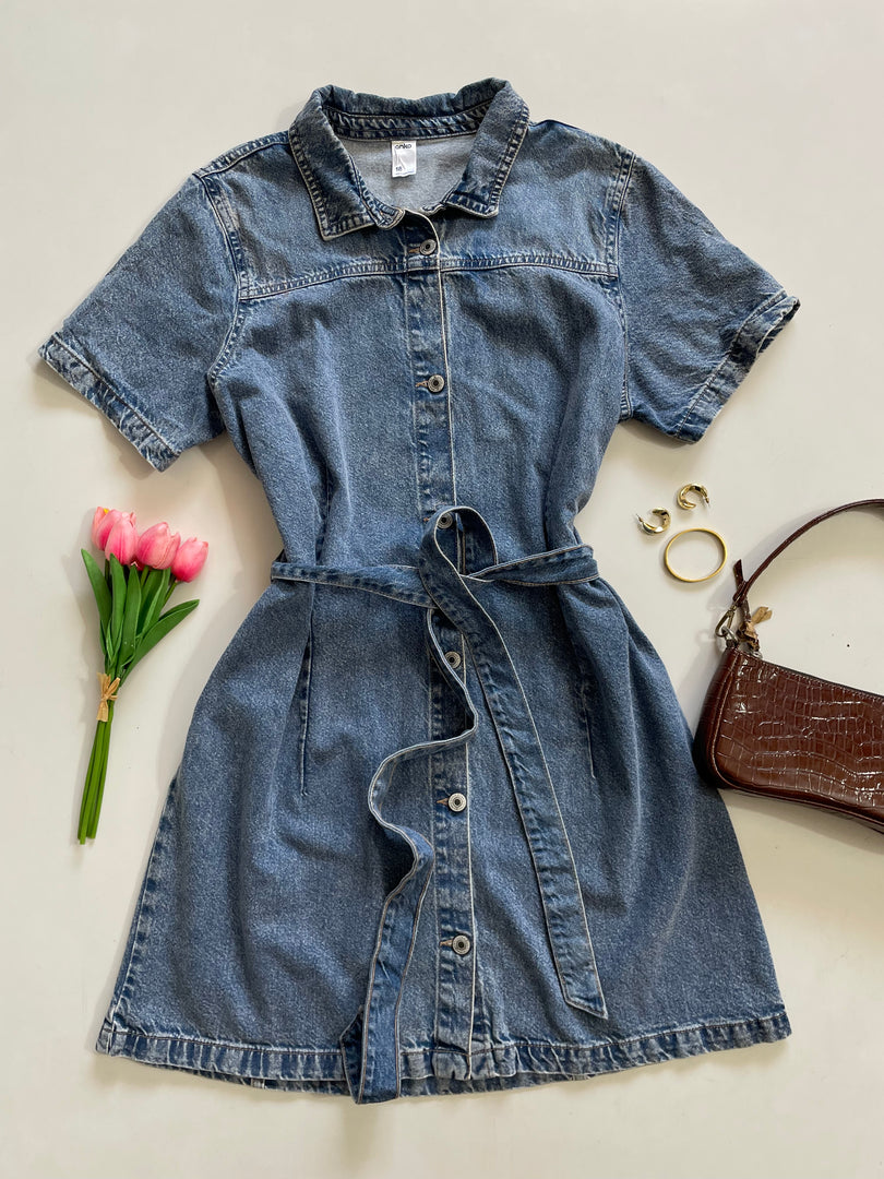 Anko Denim Belted Dress-Bust 48