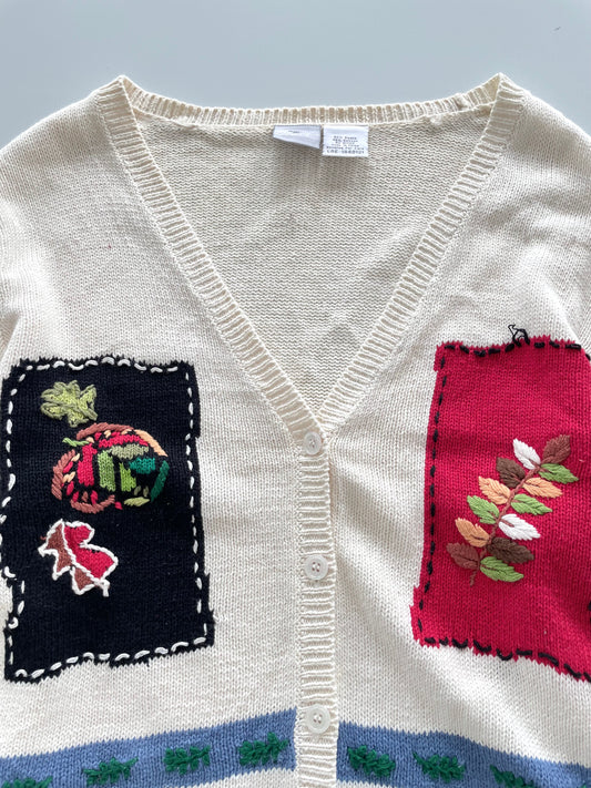 Blair Embroidered Cardigan Sweater-Bust 46