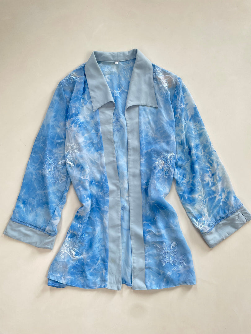 Embroidered Sheer Shrug-Bust 42