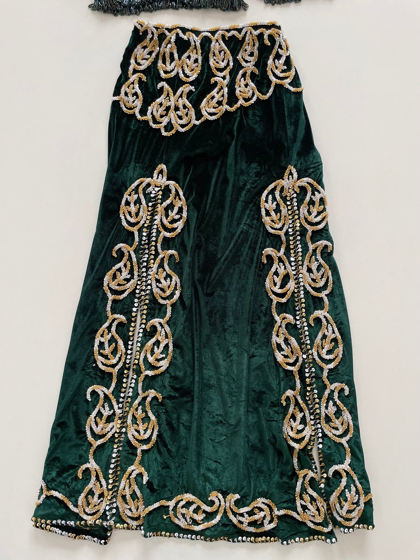 Heavily Embroidered Vintage Set Top-Bust 40 Waist-32 to 36