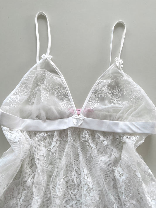 Soiree Nayomi Lace Sheer Top-Bust 32 to 34