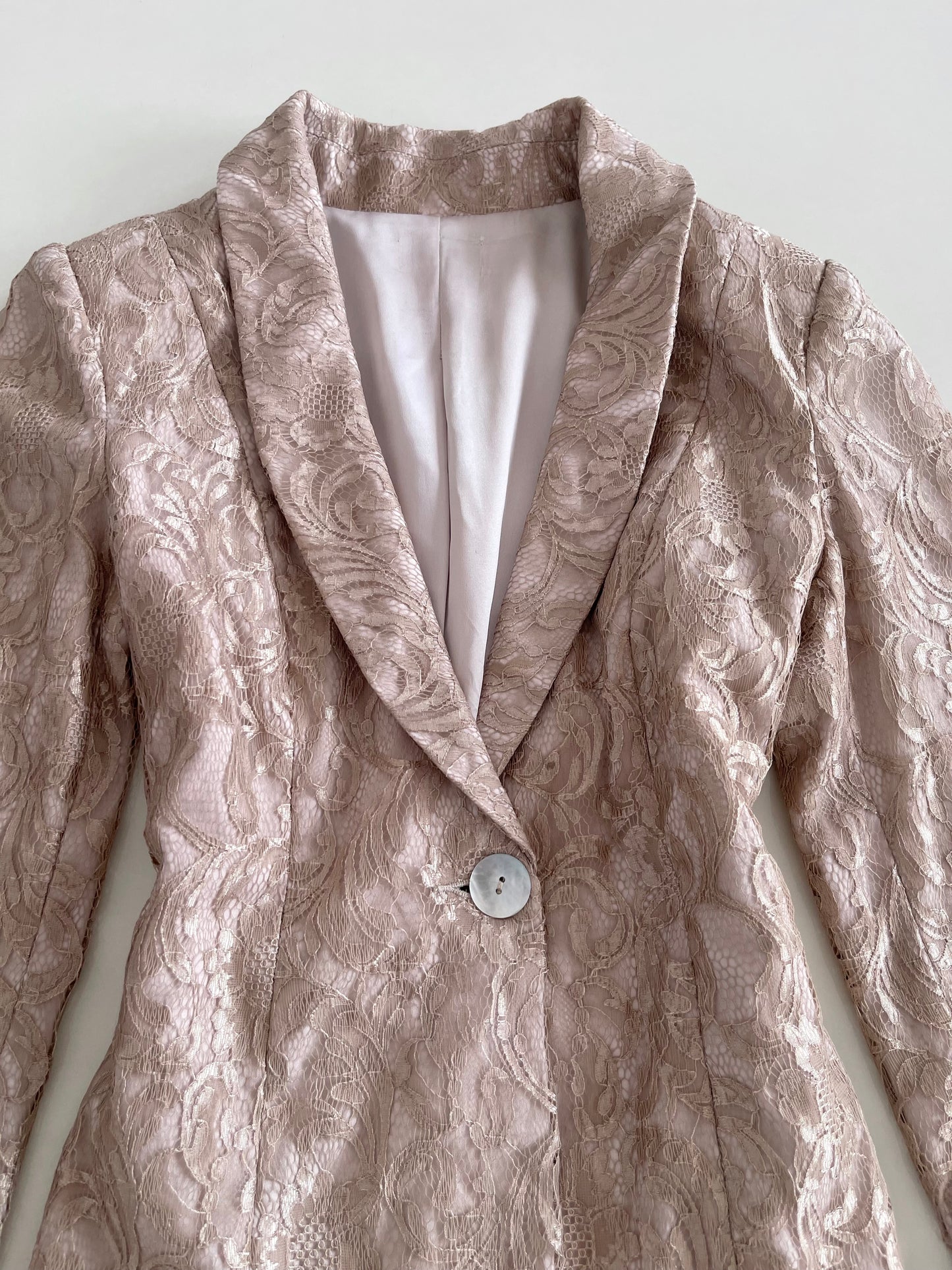 Lace Jacquard Vintage Blazer-Bust 34