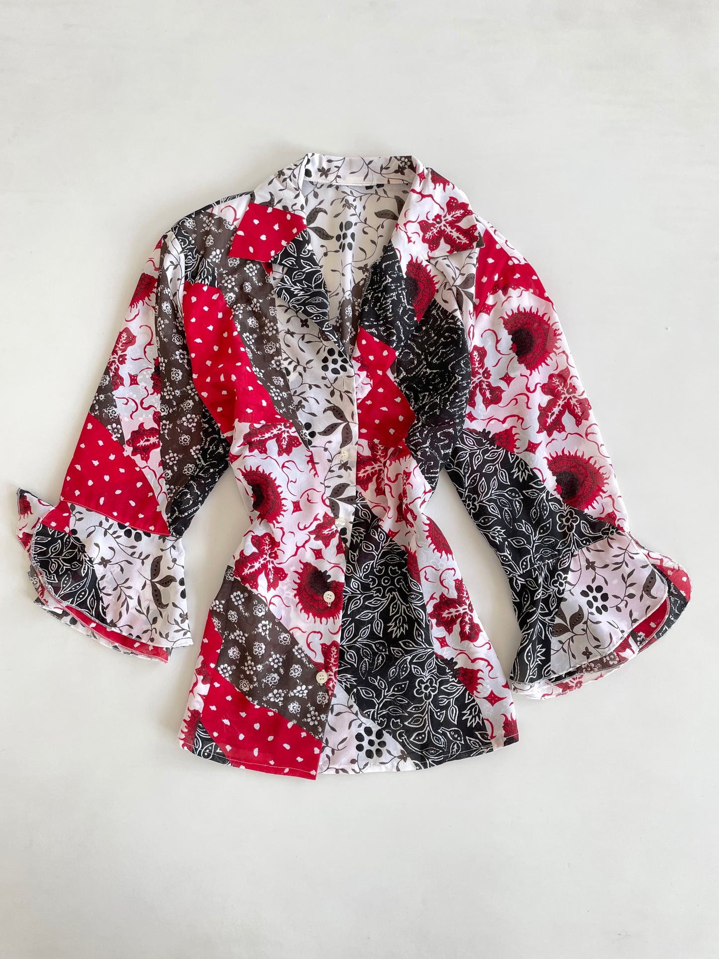 Ruffle Vintage Top-Bust 42