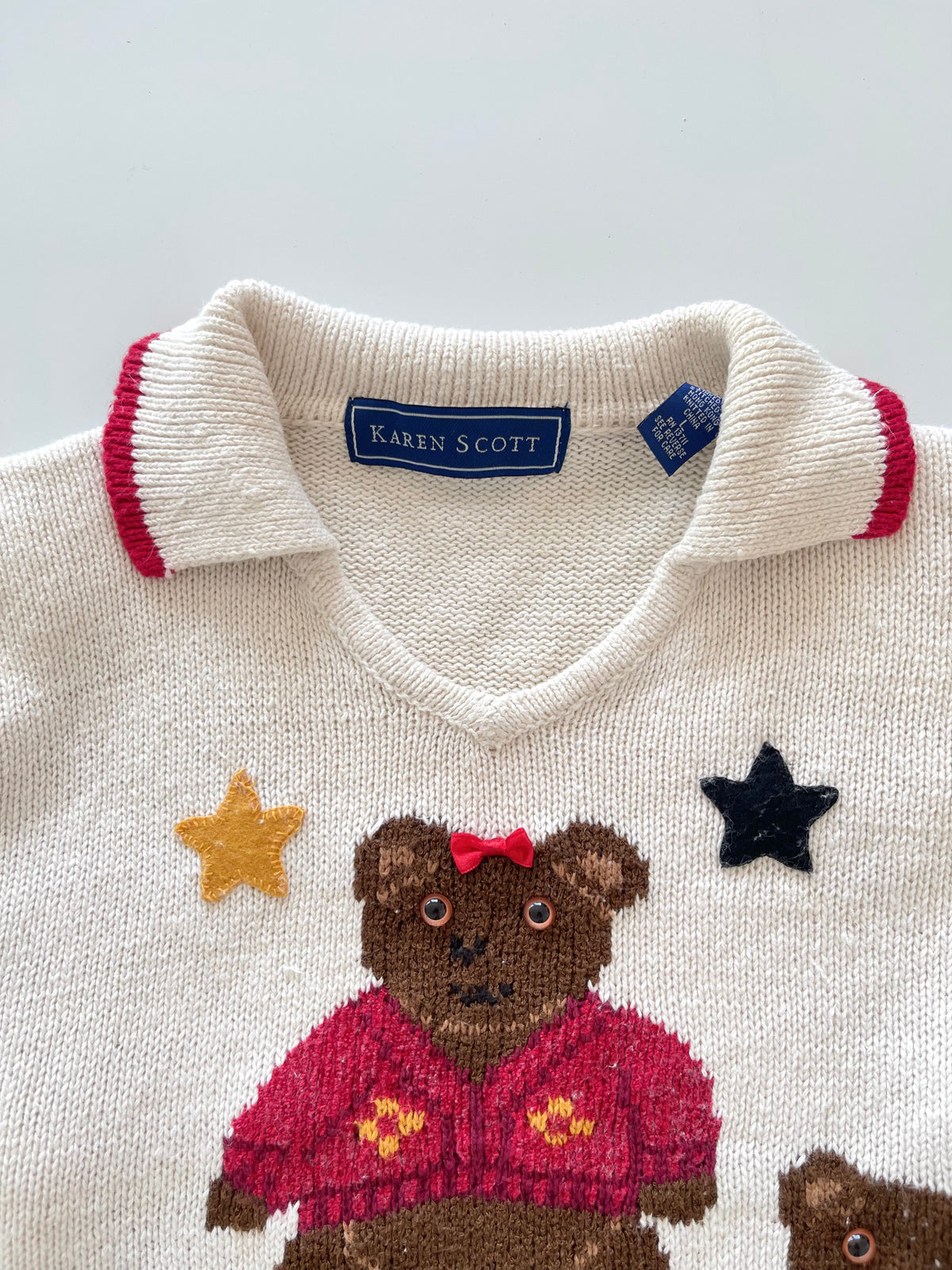 Karren Scott Christmas Embroidered Sweater-Bust 46