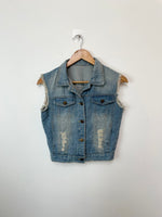 Load image into Gallery viewer, Denim Vest-Bust 34