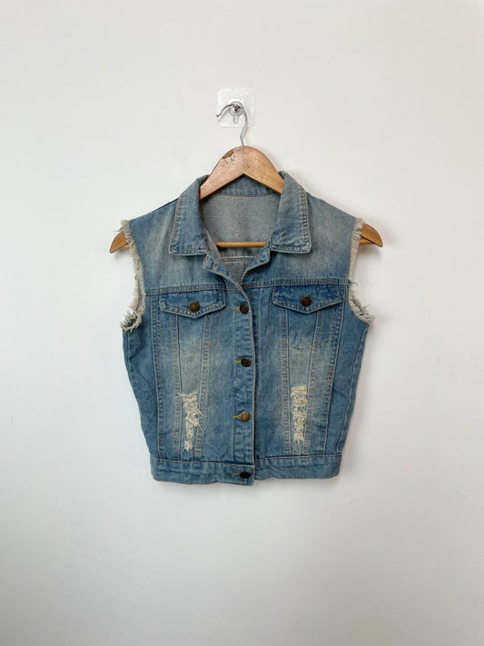 Denim Vest-Bust 34