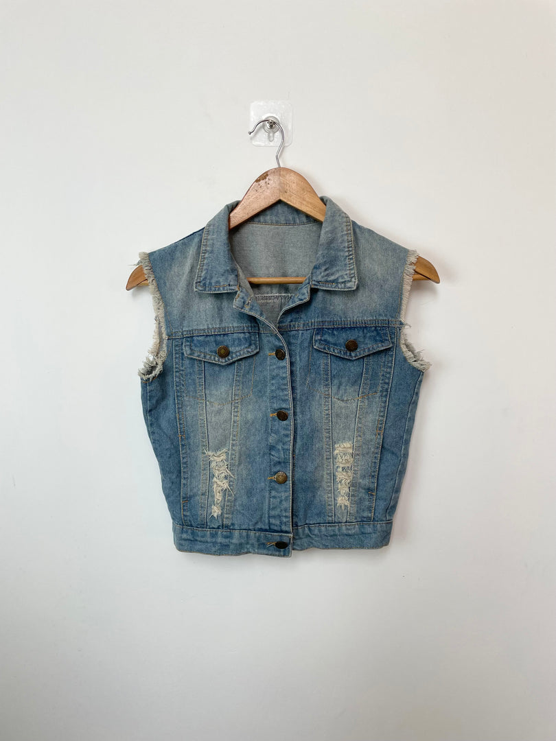 Denim Vest-Bust 34