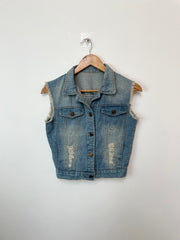 Denim Vest-Bust 34