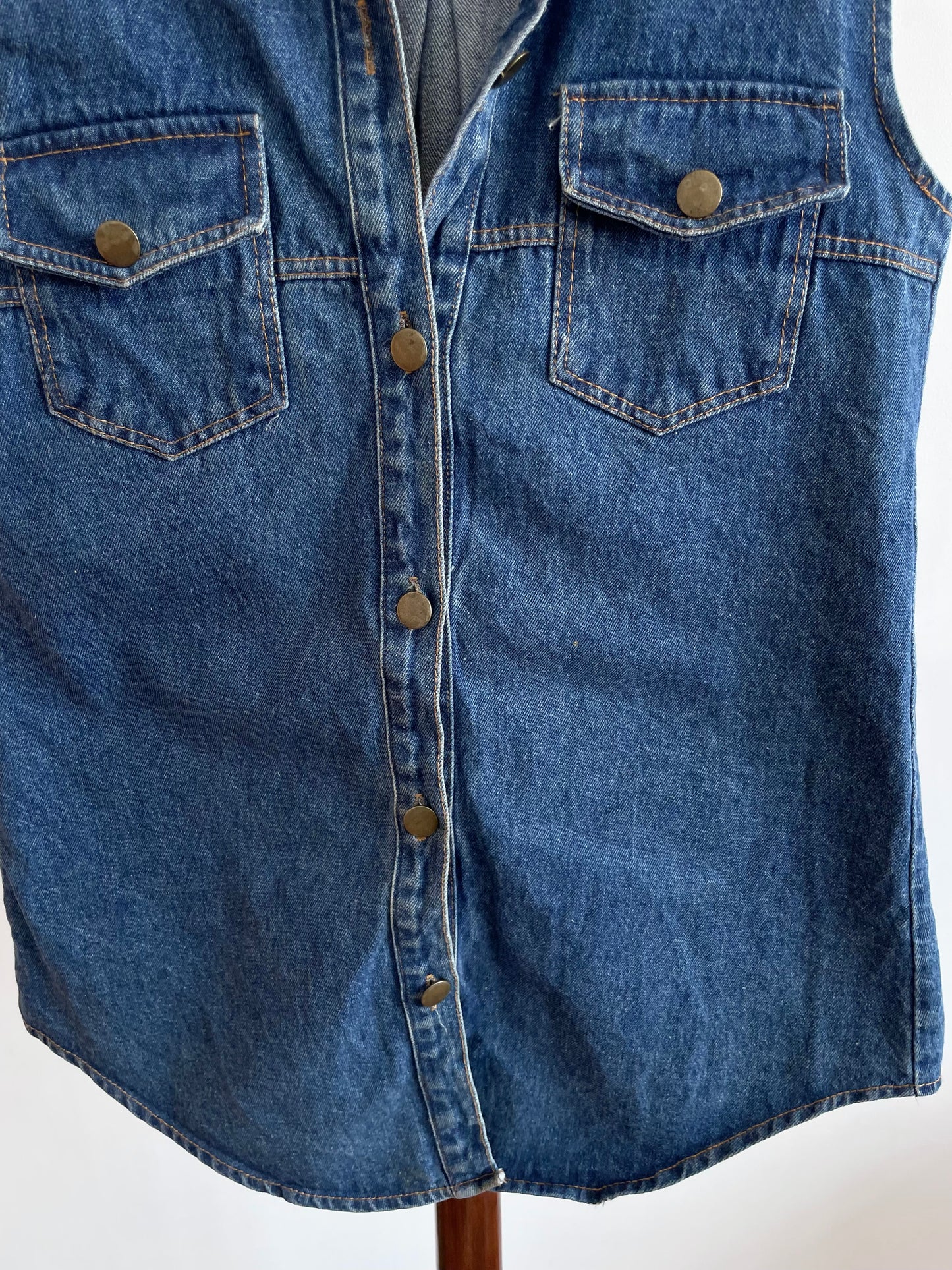 Denim Vest-Chest 34