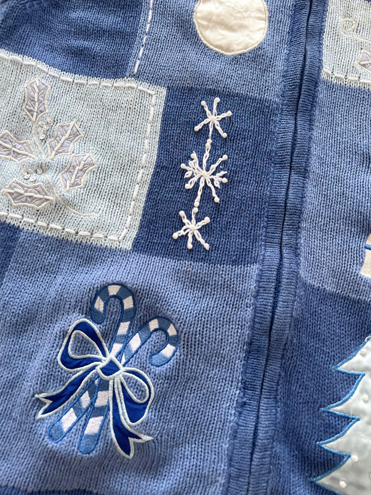 Blair Embroidered Christmas Sweater Vest-Bust 46
