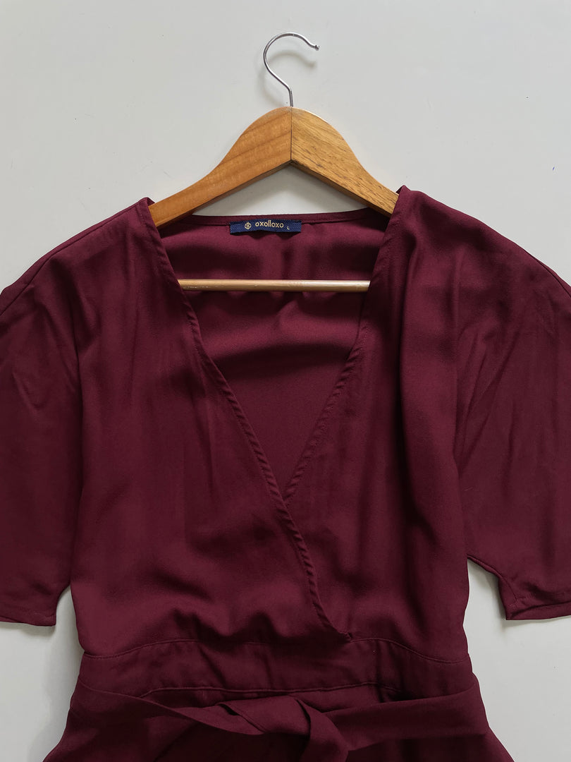 OXOLLOXO MAROON DRESS - BUST 38