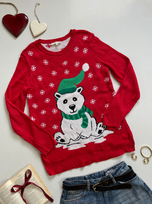 Panda Christmas Sweater - Bust 34 to 38