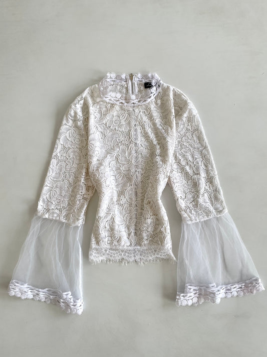 Lacy Sheer Top- Bust 42