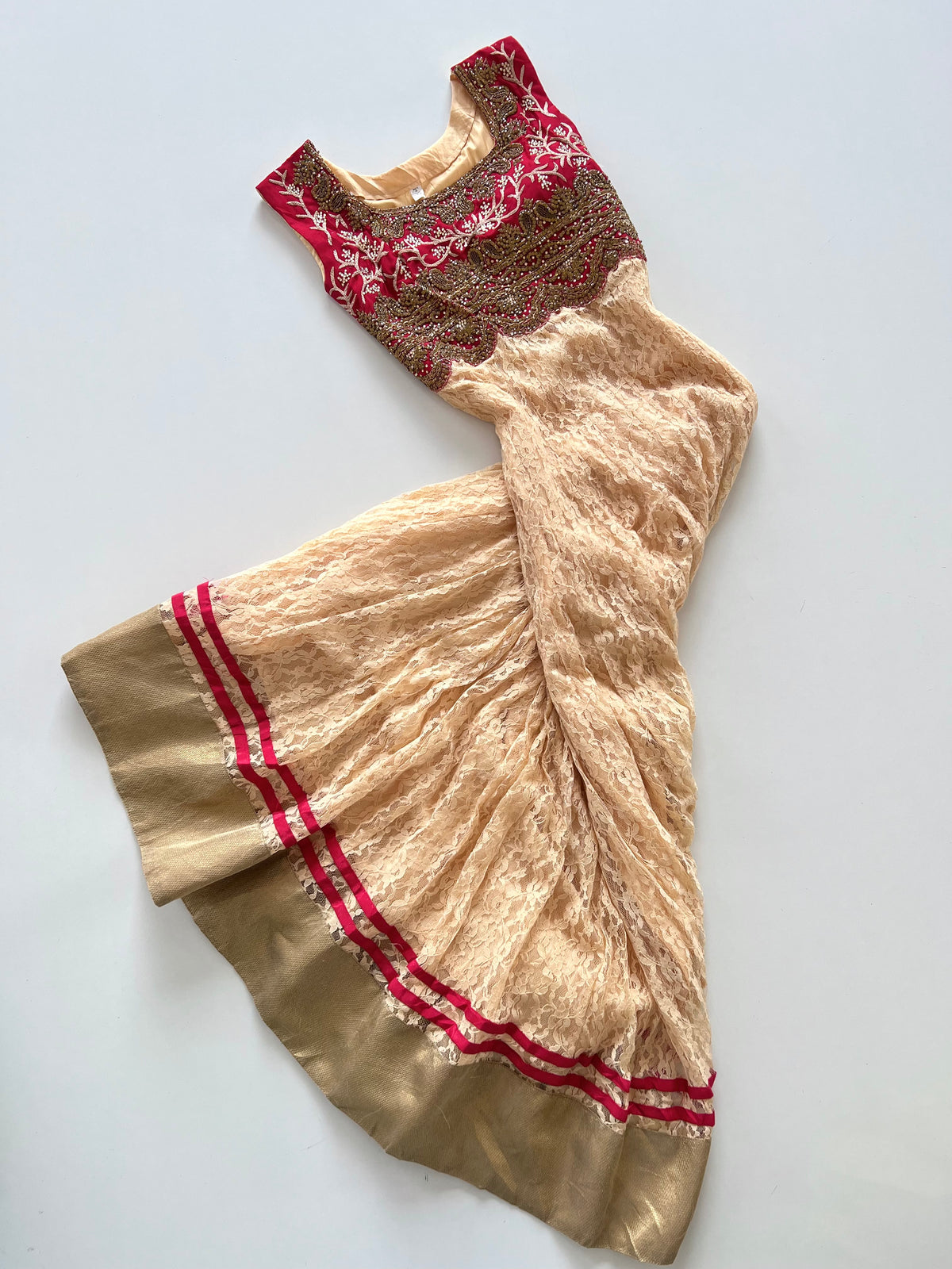 Embroidered Anarkali Dress-Bust 38