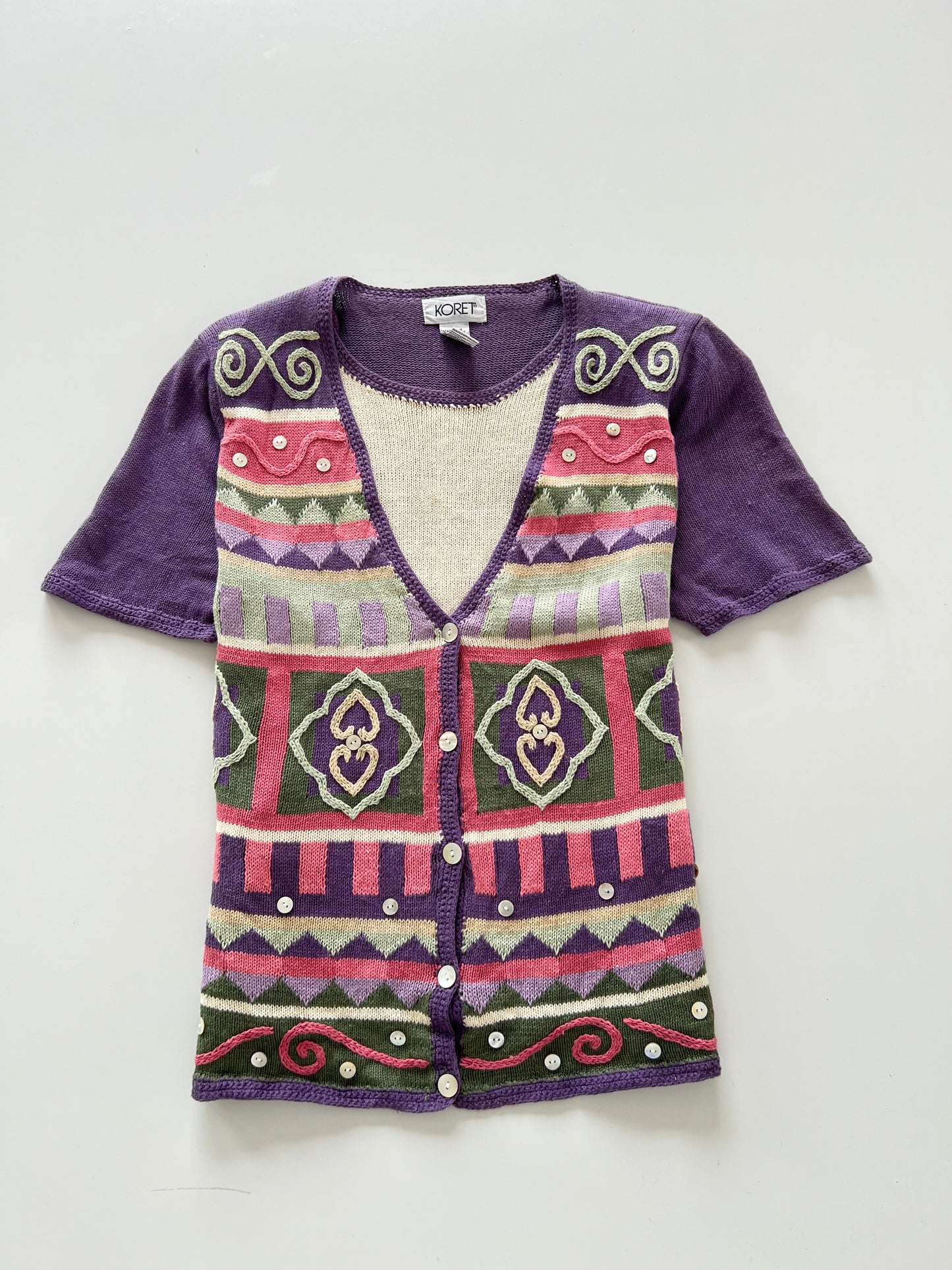 Koret Embroidered Sweater-Bust 38
