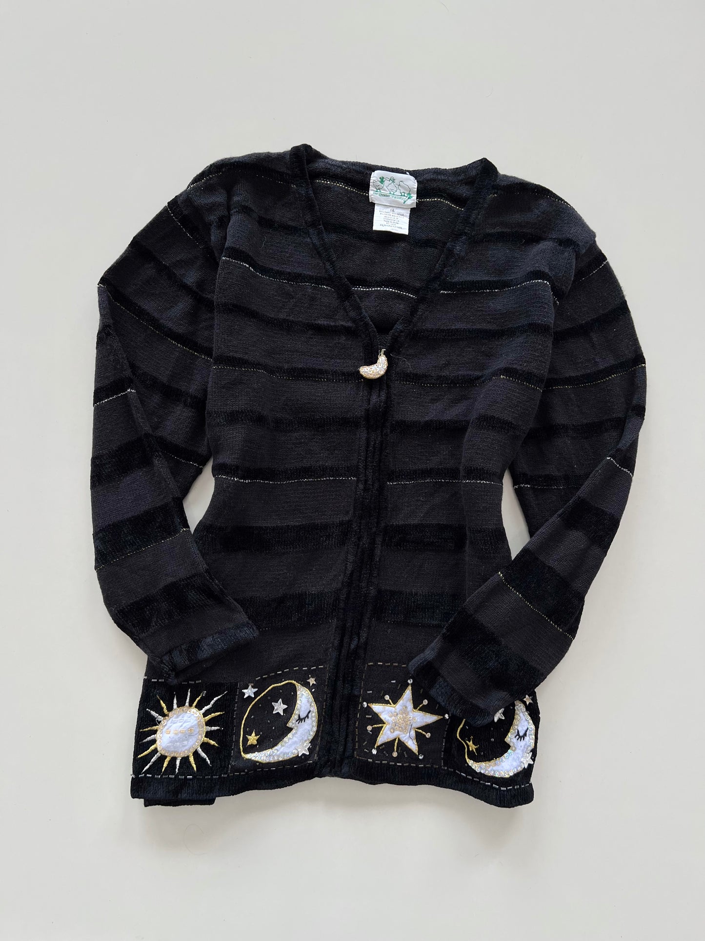 The Quacker Factory Embroidered christmas Sweater-Bust 46