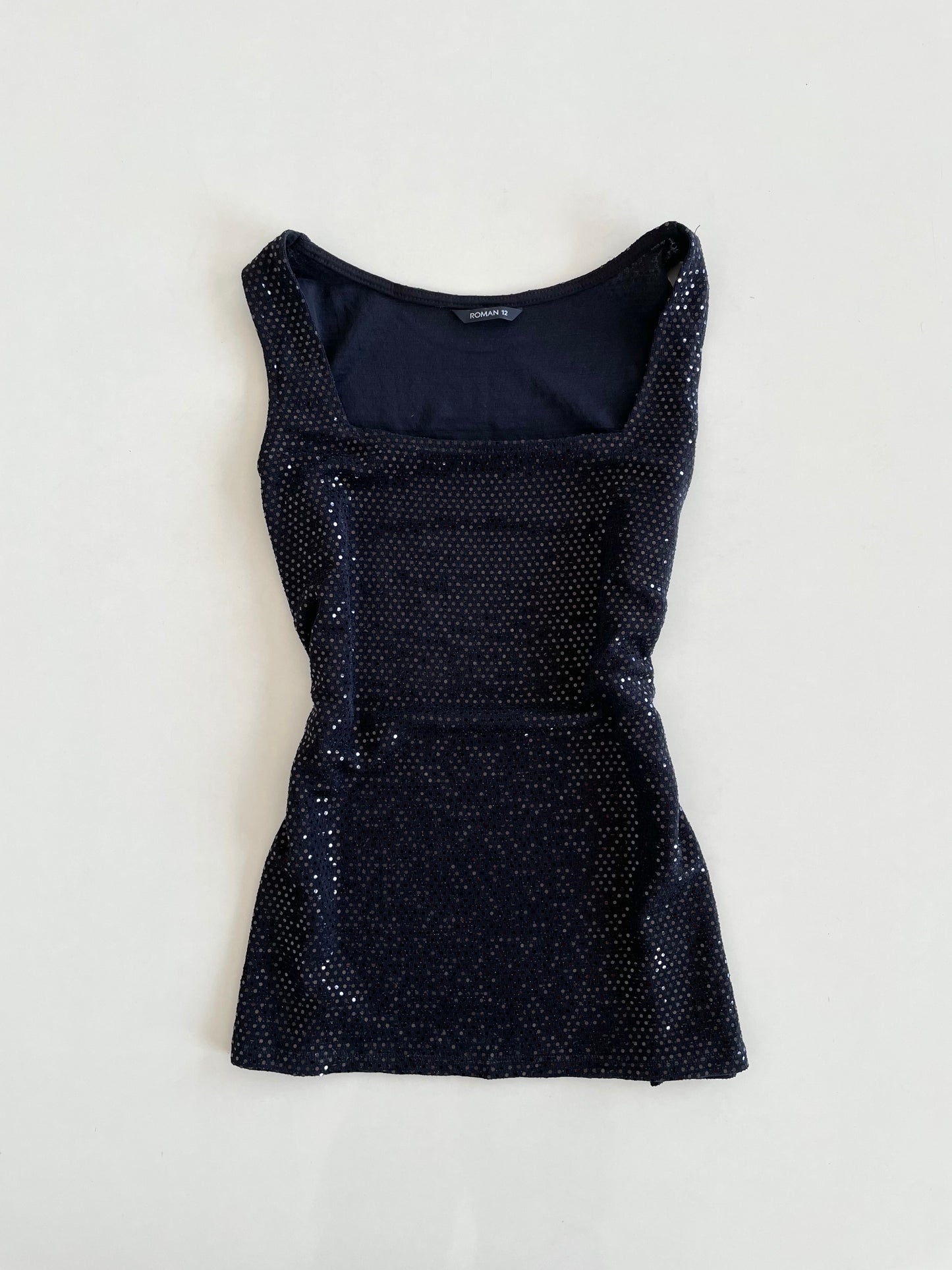 Roman Vintage Black Top-Bust 38 to 40