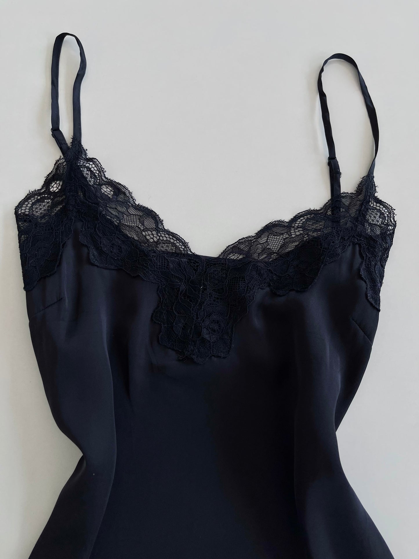 Lace Satin Slip Top-Bust 34