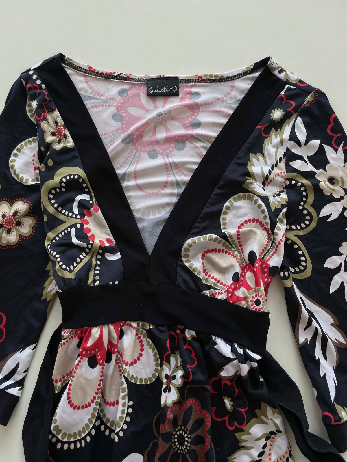 Seduction Floral Vintage Top-Bust 32 to 34