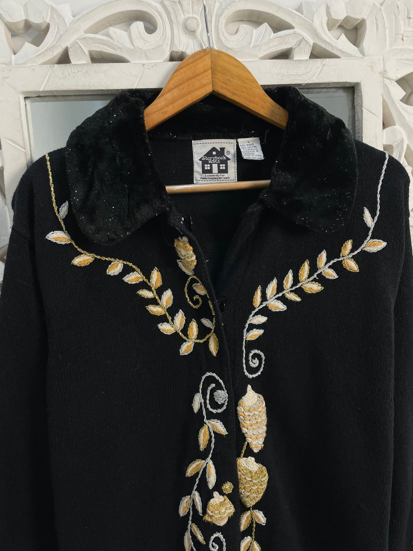 Storybook Knits Embroidered Sweater-Bust 44
