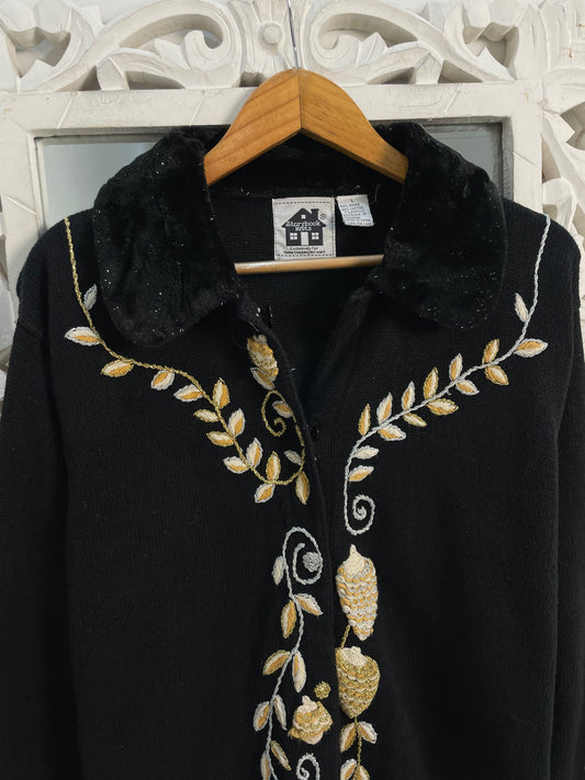 Storybook Knits Embroidered Sweater-Bust 44