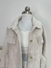 Super Duper Thick Suede Fur Belted Jacket - Bust 40 to 42