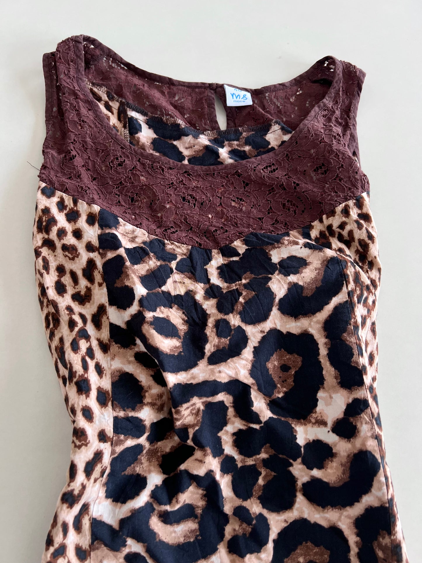 Animal Print Vintage Top-Bust 40