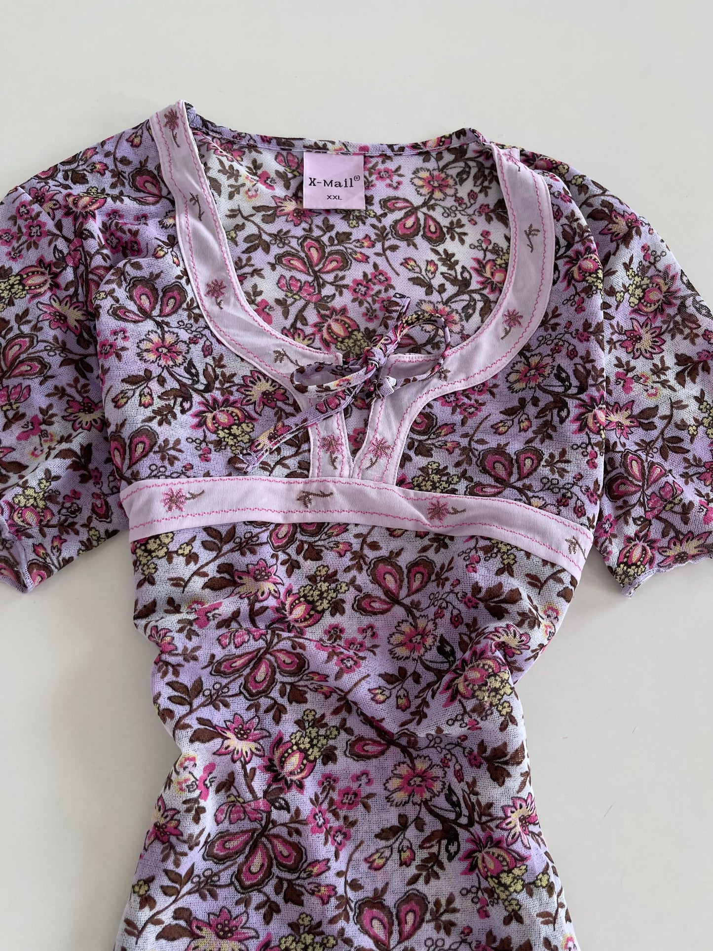 X-Mail Sheer Vintage Top-Bust 42 to 44