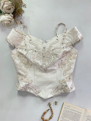 Heavily Embroidered Vintage Top-Bust 34