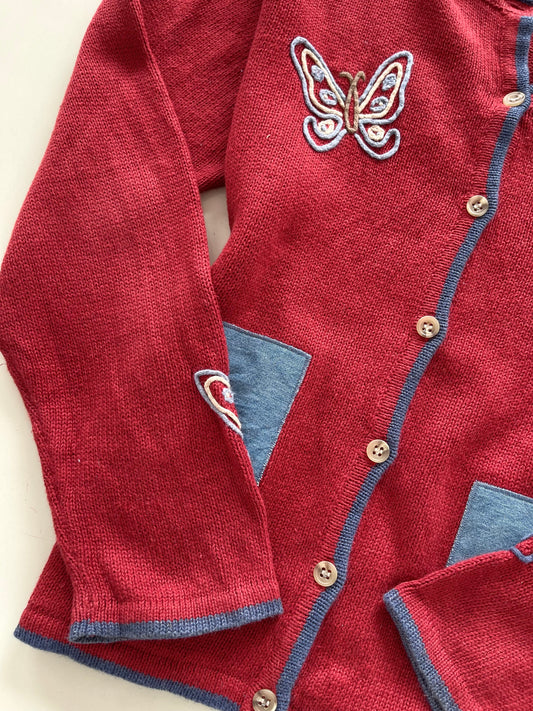 Christopher & Banks Embroidered Sweater-Bust 46