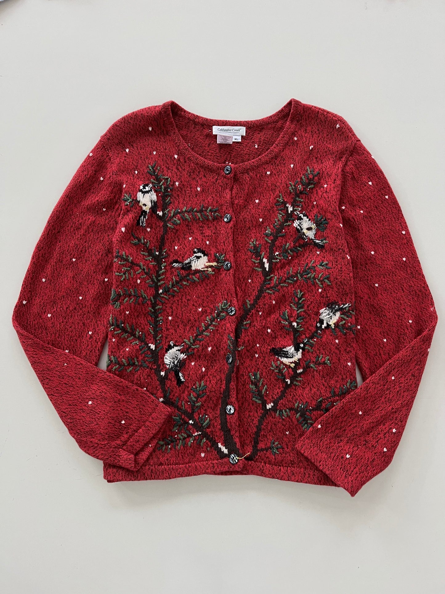 Coldwater Creek Embroidered Sweater-Bust 44