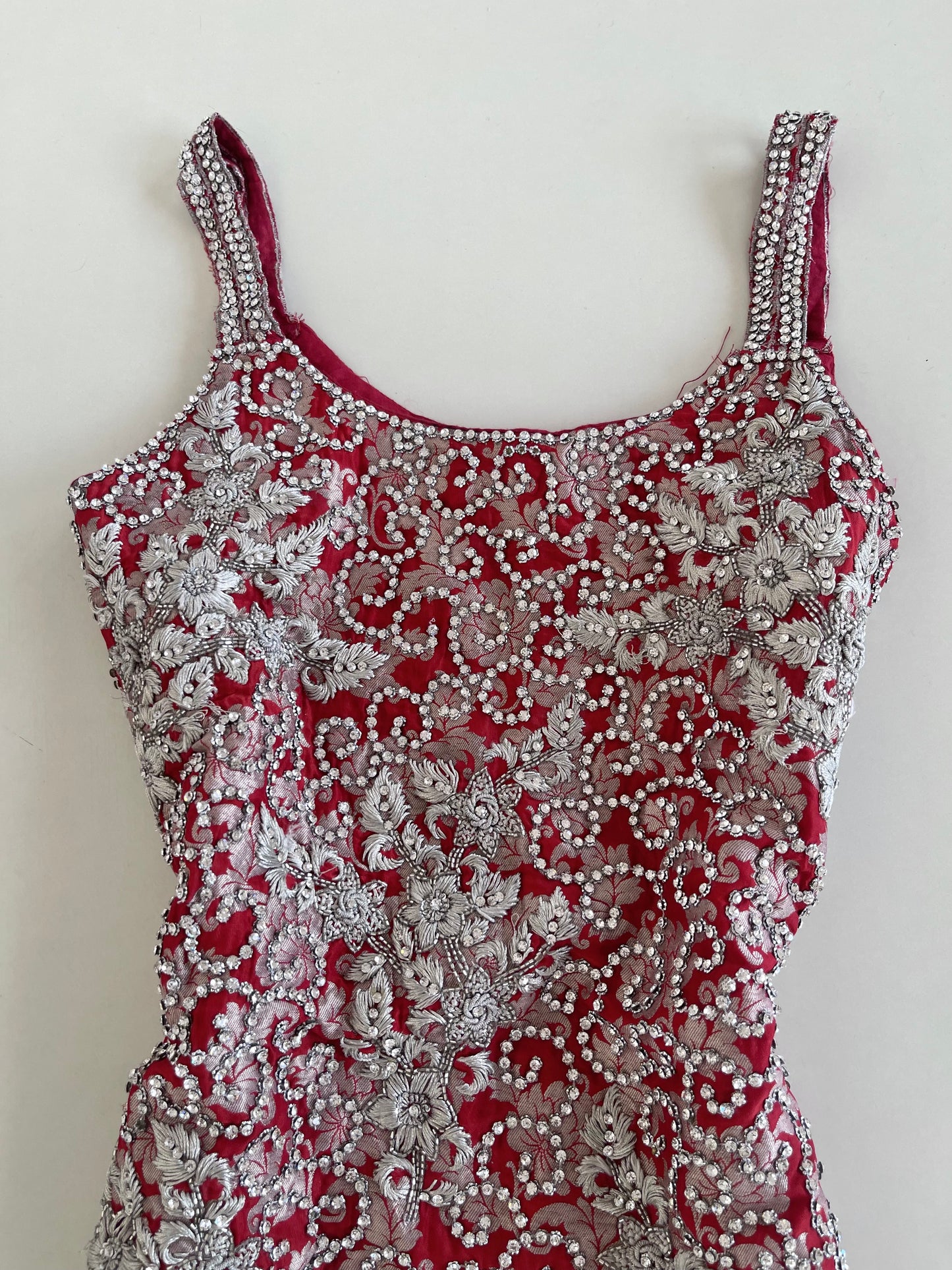 Heavily Embroidered Vintage Dress-Bust 34