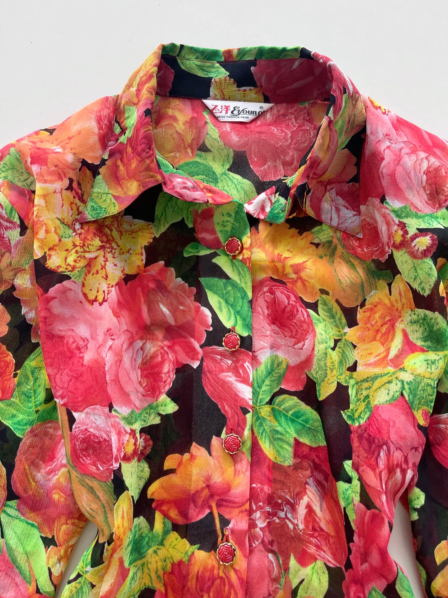EYoung Sheer Vintage Shirt-Bust 42