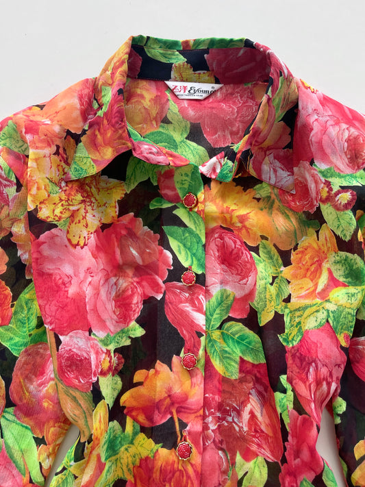 EYoung Sheer Vintage Shirt-Bust 42