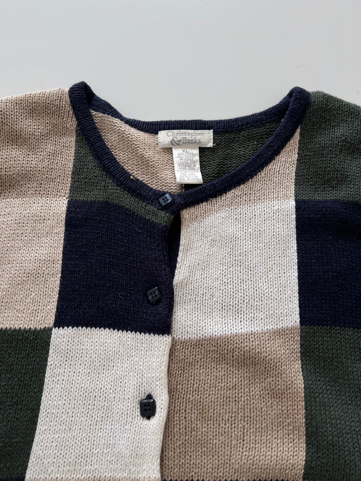 Christopher&Banks Embroidered Sweater-Bust 50