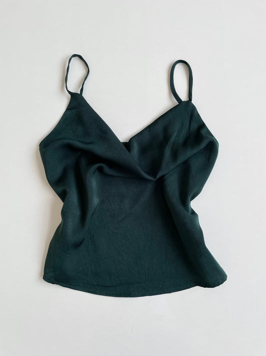 Satin Cowl Neck Vintage Top-Bust 32 to 34