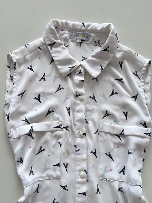 Cache Cache Sheer Top-Bust 38