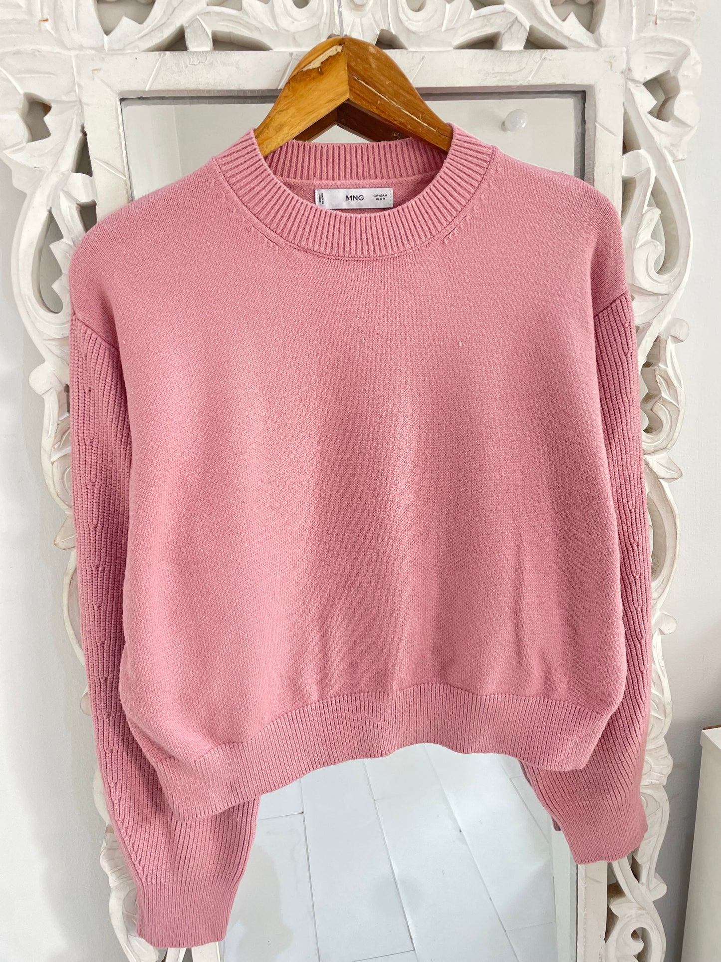 Mango Chunky Pinterest Sweater-Chest 44