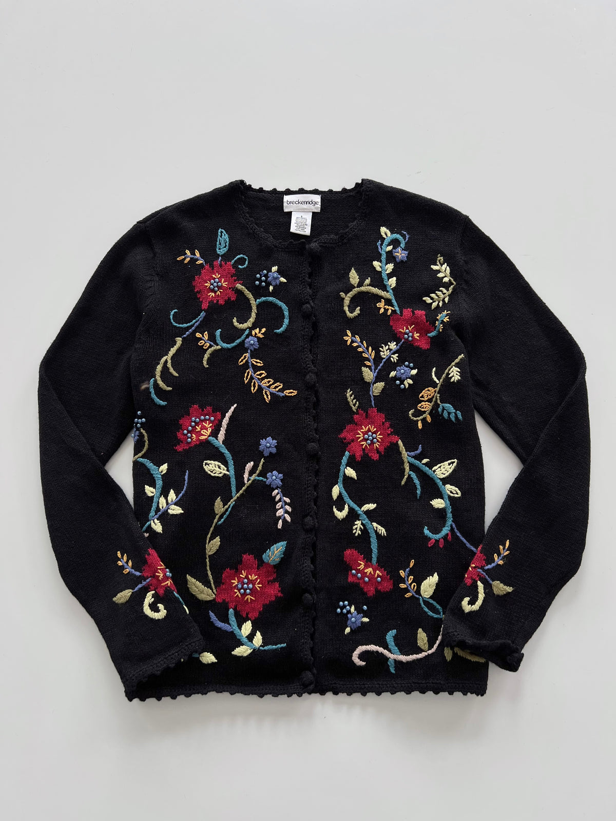 Breckenridge Embroidered Sweater-Bust 42